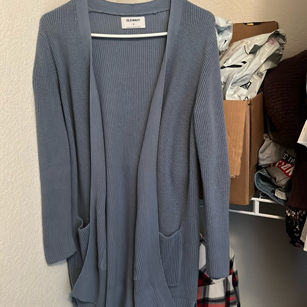 Old navy blue cardigan